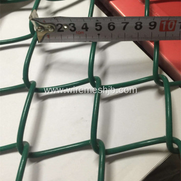 Green PVC Coated Chain Link Fence/Diamond Wire Mesh